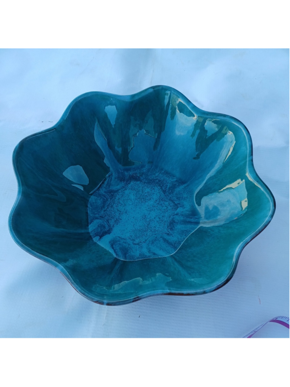 Blue Mountain Pottery Canada Green Serving Bowl